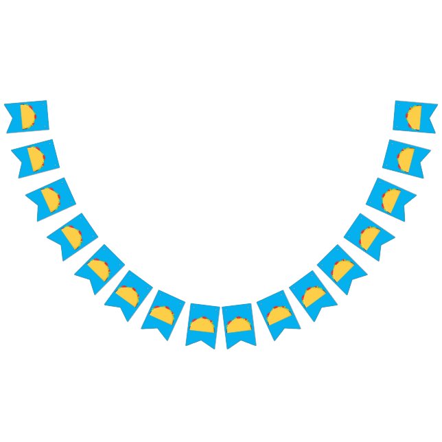 Taco Birthday Party Mexican Food Bunting Flags (All)