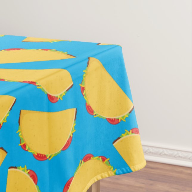 Taco Birthday Party Mexican Food Tablecloth (In Situ)