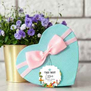 Taco bou love engagement party favor tags