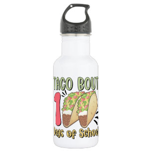 Taco Bout 100 Days of School Stainless Steel Water Bottle