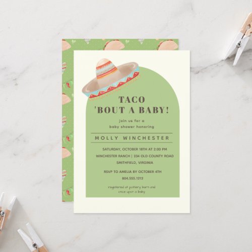 Taco Bout a Baby Baby Shower Invitation