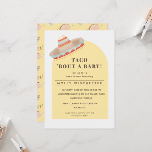 Taco Bout a Baby Baby Shower Invitation