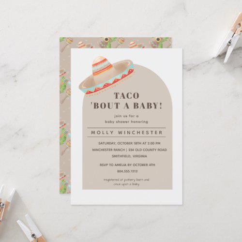 Taco Bout a Baby Baby Shower Invitation