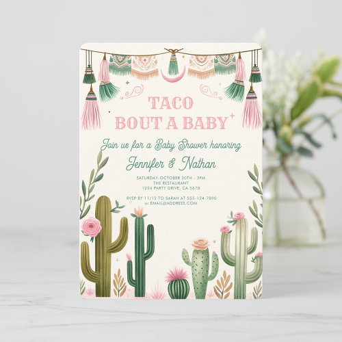 Taco bout a baby Baby Shower  Invitation