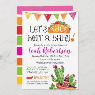 Taco bout a Baby - Baby Shower Invitation