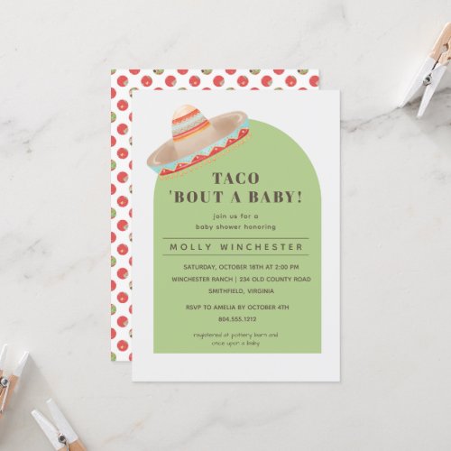 Taco Bout a Baby Baby Shower Invitation