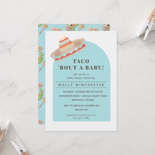 Taco Bout a Baby Baby Shower Invitation