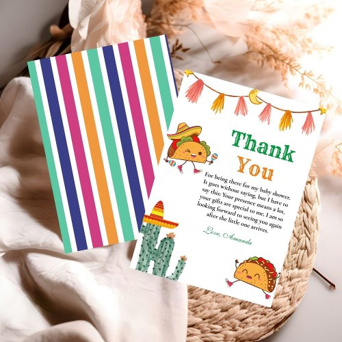 Taco bout a Baby Baby Shower Thank You Card