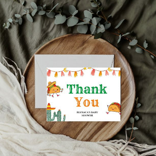 Taco bout a Baby Baby Shower Thank You Card
