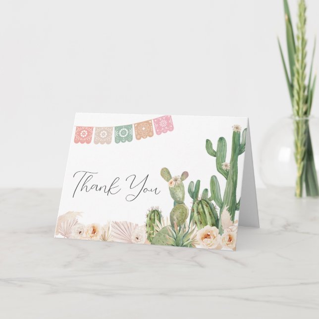 Taco Bout A Baby Baby Shower Thank You Card (Front)