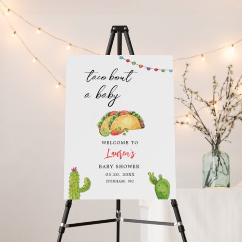 Taco Bout a baby Baby Shower Welcome Sign