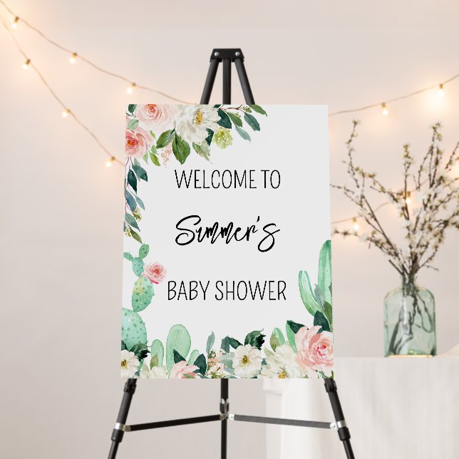 Taco Bout a Baby Baby Shower Welcome Sign (In Situ (Stand))