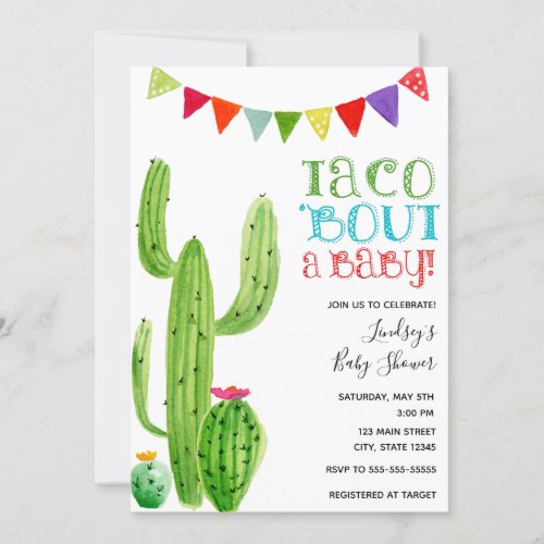 Taco bout a baby Birthday invitation