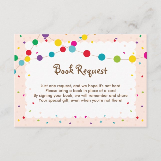 Taco Bout a Baby Book Request Card (Front)