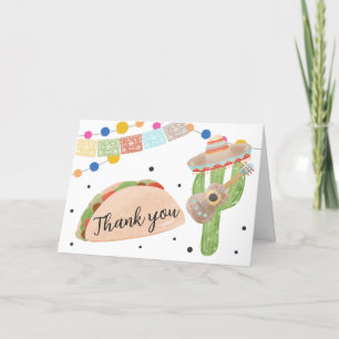 Taco Bout A Baby Cactus Baby Shower Letterpress Thank You Card