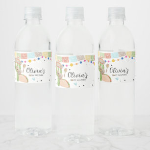 Taco Bout A Baby Cactus Baby Shower  Water Bottle Label