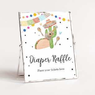 Taco Bout A Baby Cactus Diaper Raffle Poster