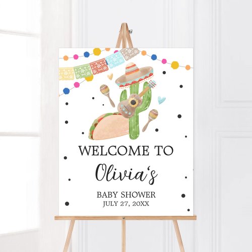 Taco Bout A Baby Cactus Welcome Poster
