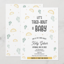 Taco-Bout a Baby, Fiesta Baby Shower Invitation