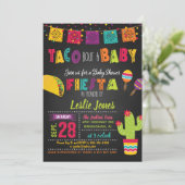 Taco Bout a Baby Fiesta Baby Shower Invitation (Standing Front)