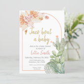 Taco 'Bout a Baby, Fiesta Baby Shower Invitation,  Invitation (Standing Front)