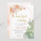Taco 'Bout a Baby, Fiesta Baby Shower Invitation,  Invitation (Front/Back)