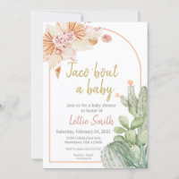 Taco 'Bout a Baby, Fiesta Baby Shower Invitation,  Invitation