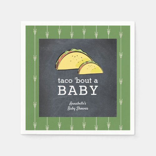 Taco Bout a Baby Fiesta Baby Shower Paper Napkins