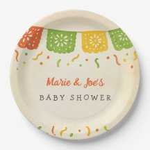 Taco Bout A Baby Fiesta Baby Shower Paper Plates