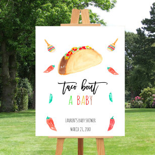 Taco Bout A Baby Fiesta Baby Shower Welcome Sign