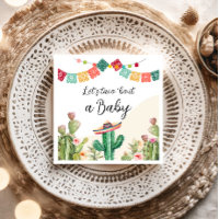 Taco Bout a Baby Fiesta Cactus Watercolor Shower