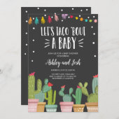 Taco Bout a Baby Fiesta Couples Shower Invitation (Front/Back)