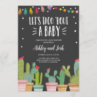 Taco Bout a Baby Fiesta Couples Shower Invitation