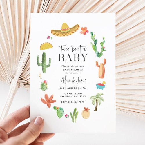 Taco Bout a Baby Invitation