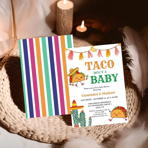 Taco bout a baby  Mexican Baby Shower Invitation