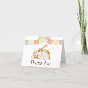 Taco 'Bout A Baby Mexican Baby Shower Letterpress Thank You Card