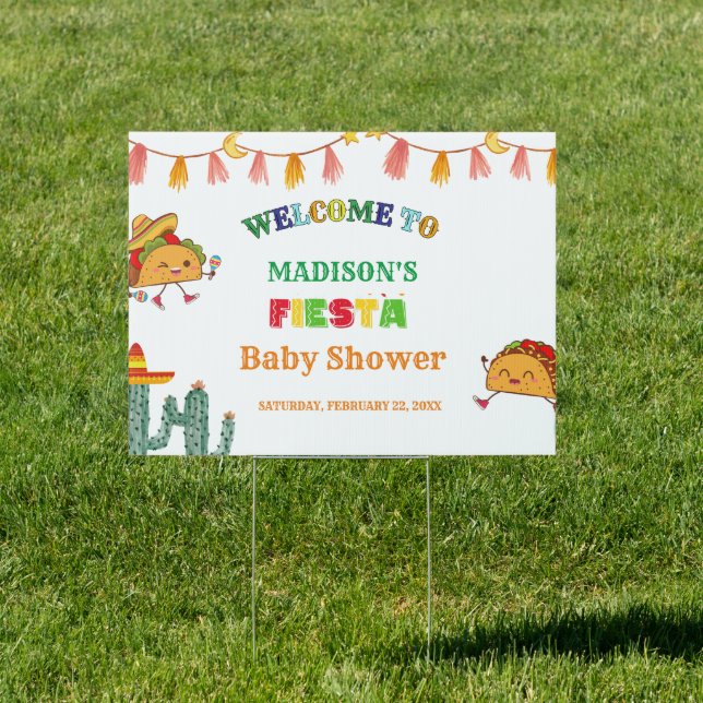 Taco bout a baby Mexican  baby shower welcome sign (Insitu)
