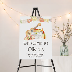 Taco 'Bout A Baby Mexican Baby Shower Welcome Sign