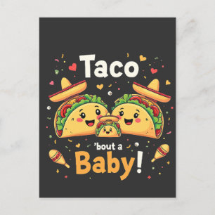 Taco Bout a Baby Pregnancy Announcement  Postcard