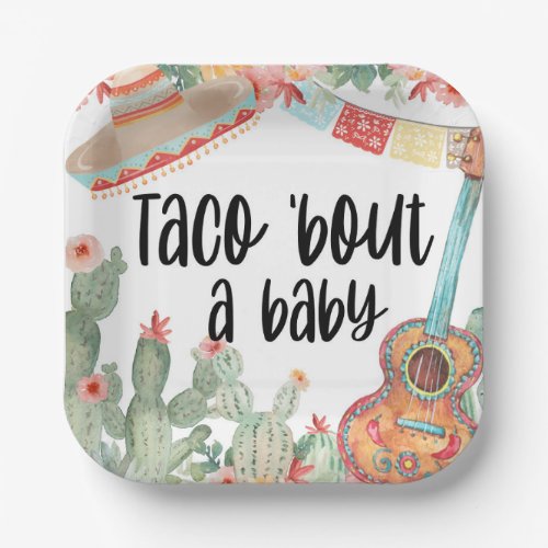  Taco bout a baby shower Baby shower Invite  Paper Plates