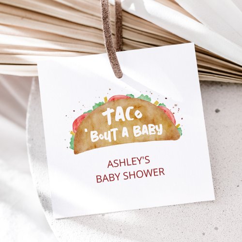 Taco Bout a Baby Shower Fiesta Gift Favor Tags