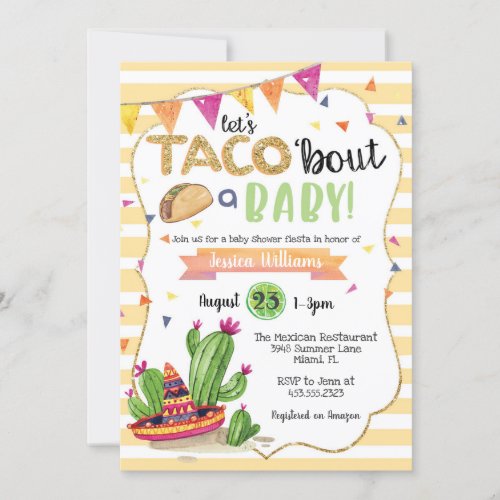 Taco bout A Baby Shower Invitation