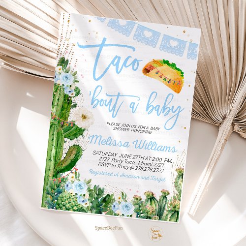Taco Bout A Baby Shower Invites Boy