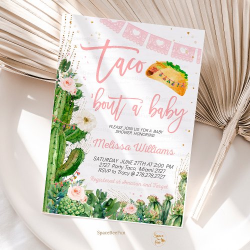 Taco Bout A Baby Shower Invites Girl