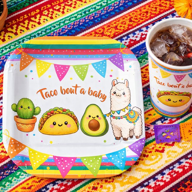 Taco bout a Baby Shower Paper Plates (Creator Uploaded)