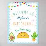 Taco Bout A Baby! Taco Themed Welcome Baby Shower Poster at Zazzle