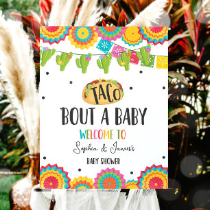 Taco 'Bout A Baby Welcome Sign Fiesta Baby Shower 