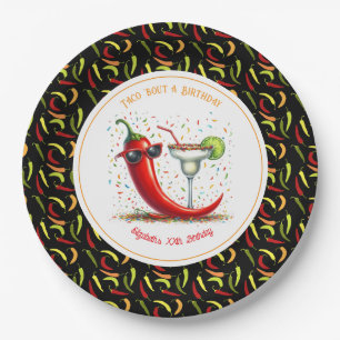 “Taco ’Bout a Birthday!” Chili-Pepper Fiesta Paper Plates