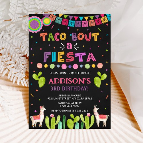 Taco bout a fiesta invitation