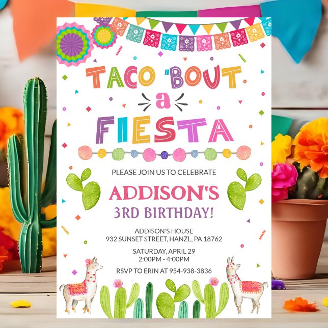 Taco Bout a Fiesta Invitation | Birthday Invite (Creator Uploaded)